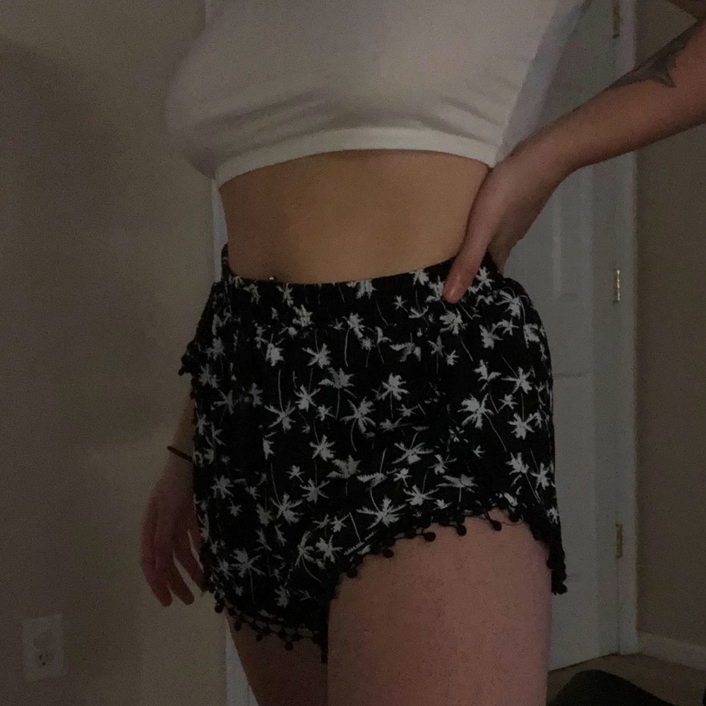 Bohemian palm tree shorts